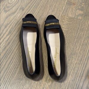 Salvatore Ferragamo Black Leather Women's Shoes